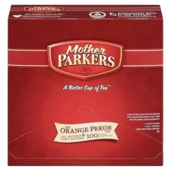 Menu Thé Orange Pekoe Mother Parkers