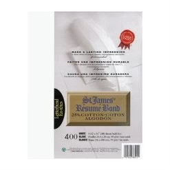 Menu Papier St.James™ Résumé Bond