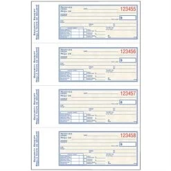 Menu Livre De Reçu De Sécurité