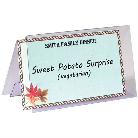 Menu NAME TENT HOLDER PLASTIC 40 / BX 3 Menu NAME TENT HOLDER PLASTIC 40 / BX