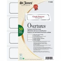 Menu Affichette Overtures Premimum Foil