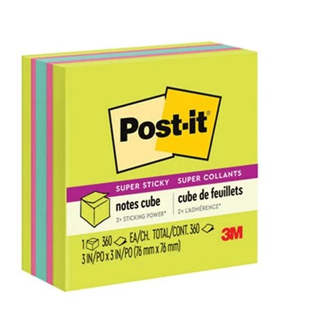 Menu Feuillets Post-it® Super Sticky Cubes 4 Menu Feuillets Post-it® Super Sticky Cubes – Image 2