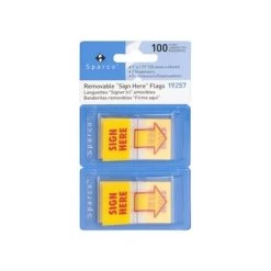 Menu FLAGS 1 SIGN HERE YLLW*100 / PK