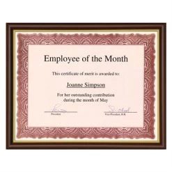 Menu Cadre Pour Certificat Tuscan