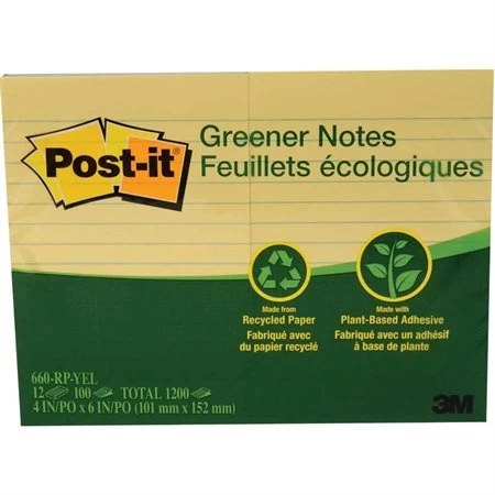 Menu Feuillets Autoadhésifs Post-it® Recyclés 5 Menu Feuillets Autoadhésifs Post-it® Recyclés – Image 3