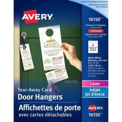 Menu Affichette De Porte Avec Cartes Détachables