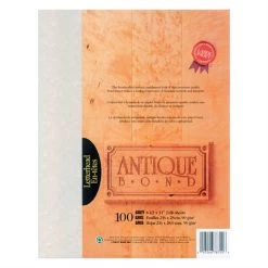 Menu Papier Antique Bond -Menu Boutique 287094 B