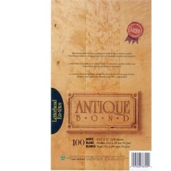 Menu Papier Antique Bond -Menu Boutique 323337 B