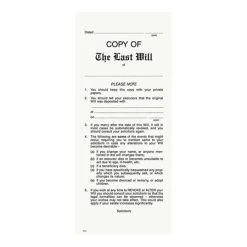 Menu Enveloppe Pour Copie De Testament