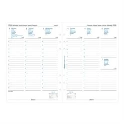 Menu Recharges Pour Organisateur A5 (2024) -Menu Boutique 344242 B