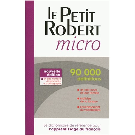 Menu Dictionnaire Le Petit Robert Micro 3 Menu Dictionnaire Le Petit Robert Micro