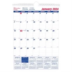 Menu Calendrier Mural Brownline (2024)