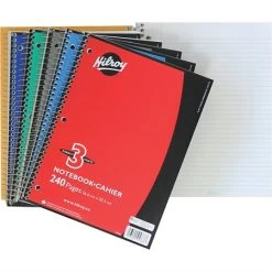 Menu Cahier à Reliure Spirale