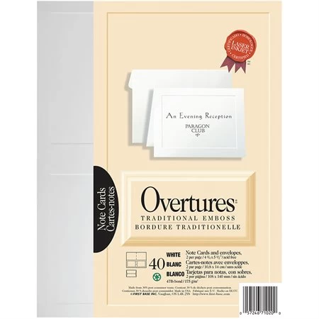 Menu Cartes De Notes Overtures® 4 Menu Cartes De Notes Overtures® – Image 2