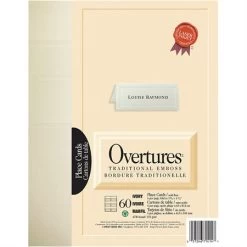 Menu Cartons De Table Traditionnelle Overtures®