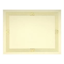 Menu Certificats Dorés Métallisés St.James™ Elite