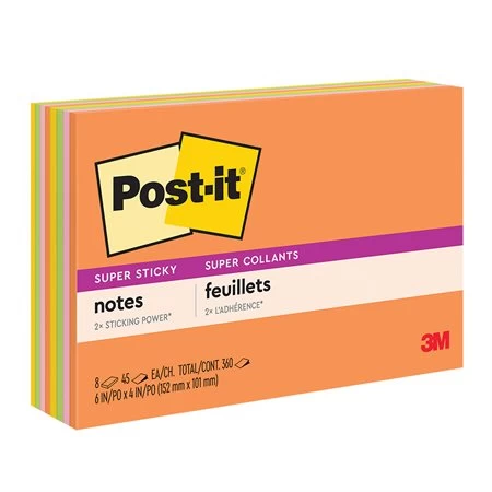 Menu Feuillets Super Collants Post-it® - Collection Coup De Pouce 6 Menu Feuillets Super Collants Post-it® - Collection Coup De Pouce – Image 4