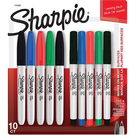 Menu Marqueurs Permanents Sharpie® 3 Menu Marqueurs Permanents Sharpie®