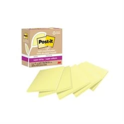 Menu Feuillets Recyclés Post-it® Super Sticky - Jaune Canari 11 Menu Feuillets Recyclés Post-it® Super Sticky - Jaune Canari -Menu Boutique 833040 B