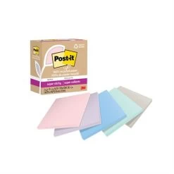 Menu Feuillets Recyclés Post-it® Super Sticky - La Vie En Pastel -Menu Boutique 833046 B