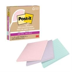 Menu Feuillets Recyclés Post-it® Super Sticky - La Vie En Pastel -Menu Boutique 833050 B