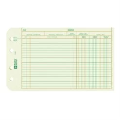 Menu Recharge De Feuilles Pour Ensemble De Grand Livre